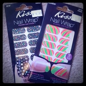 Bundle of 2 Kiss Nail wraps